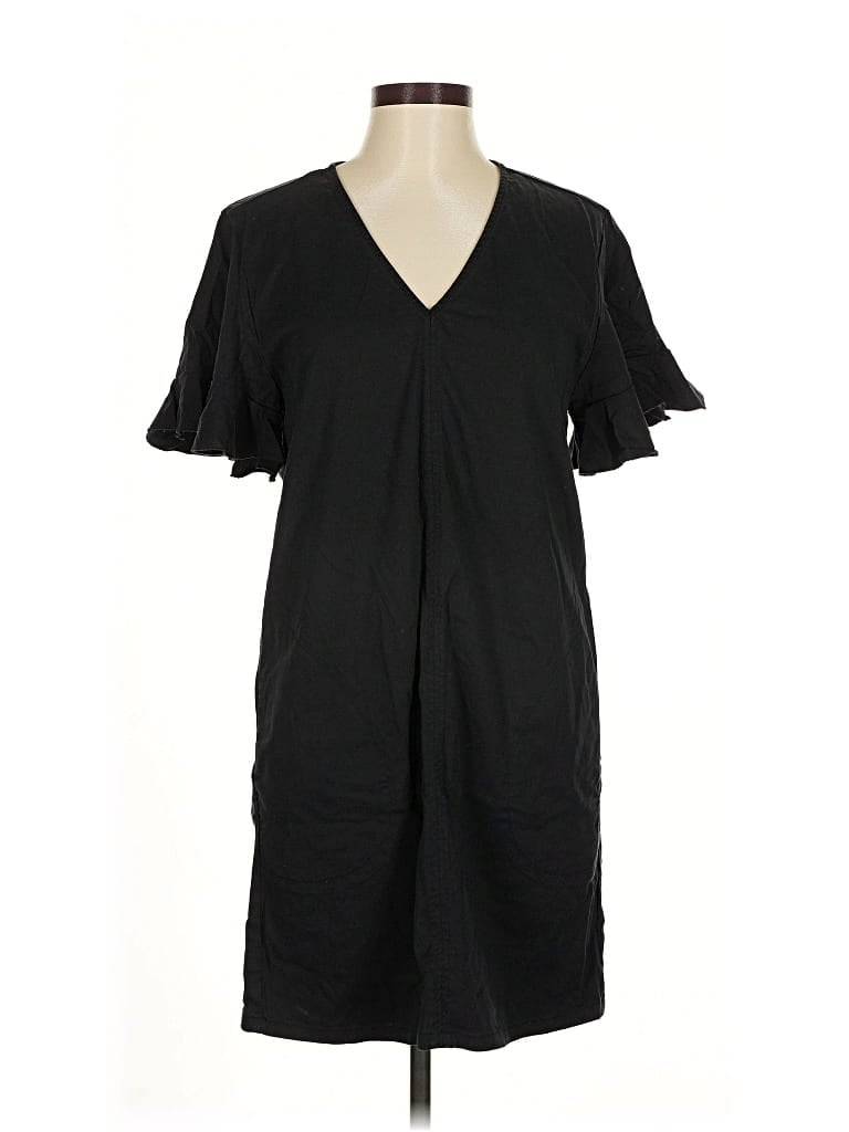 Pre-owned Lilla P Casual Dress In Black