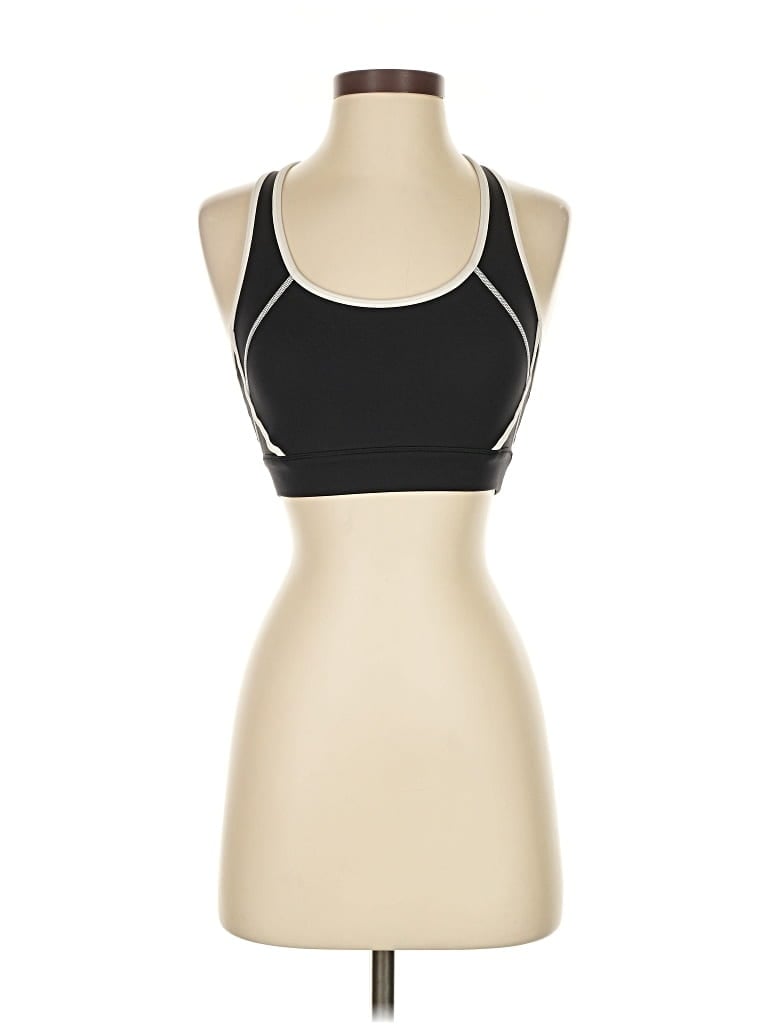 Pre-owned Bandier Sports Bra In Black