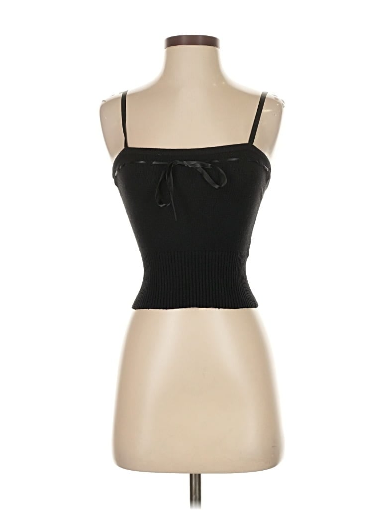 Pre-owned Milly Silk Pullover Sweater In Black