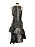 Vince Camuto 100% Polyester Metallic Silver Cocktail Dress Size 2 - photo 2