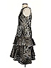 Vince Camuto 100% Polyester Metallic Silver Cocktail Dress Size 2 - photo 5