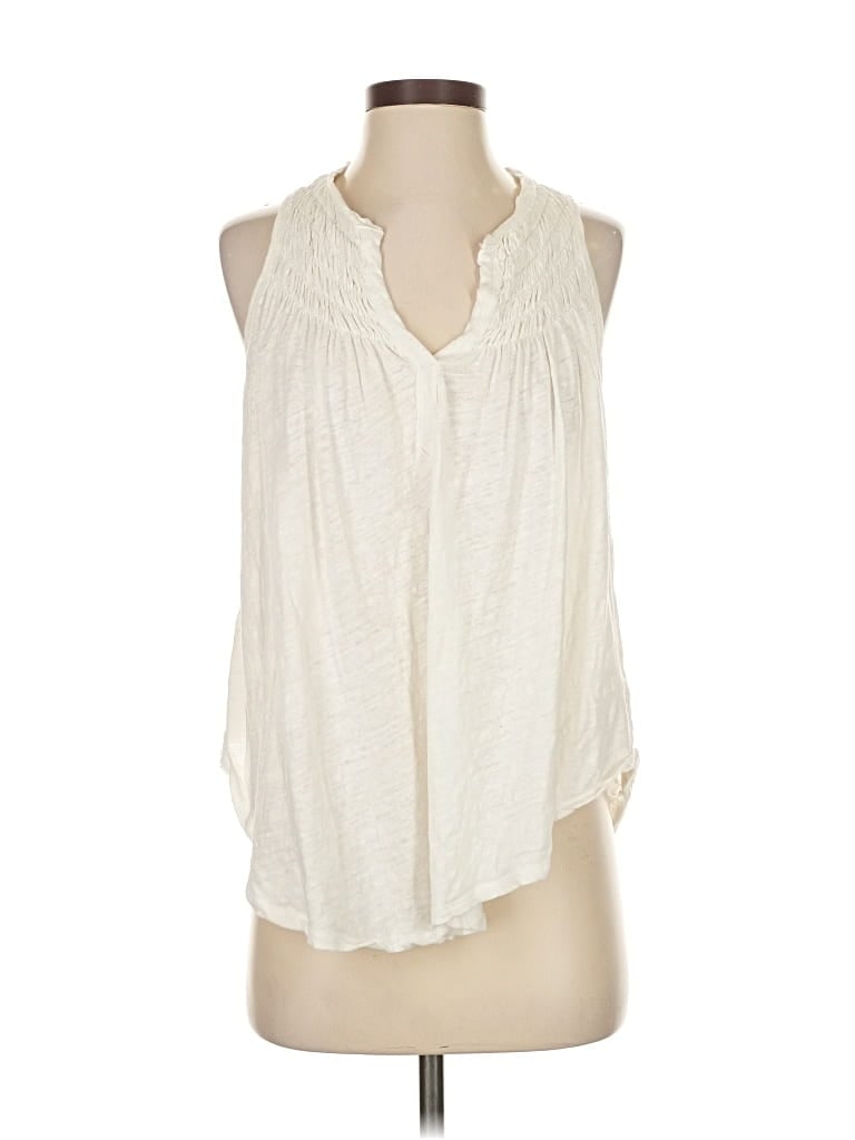 Pre-owned We The Free Sleeveless Blouse In White