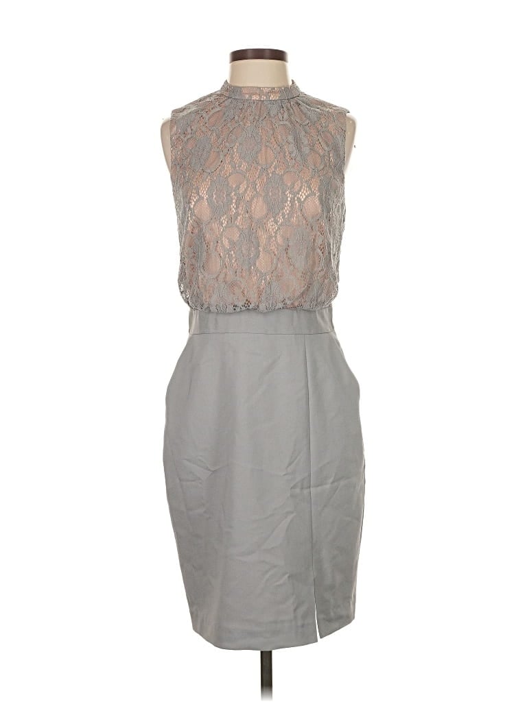 Pre-owned Ava & Aiden Cocktail Dress In Gray