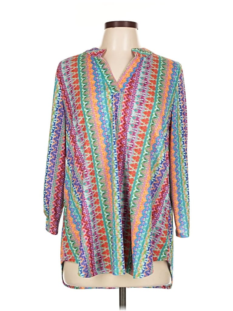 Pre-owned Dear Scarlett 3/4 Sleeve T-shirt In Blue