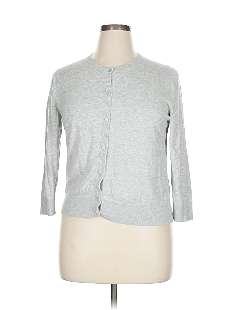 Pre-owned Banana Republic Factory Store Cardigan Sweater In Gray