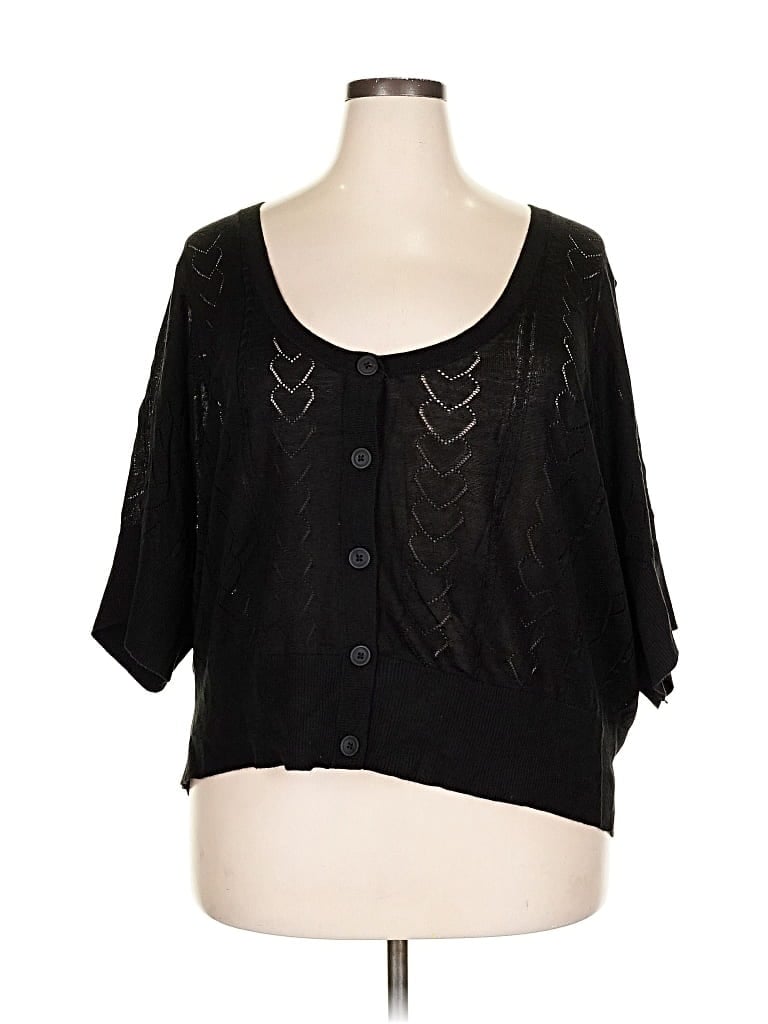 Pre-owned Torrid Cardigan Sweater In Black
