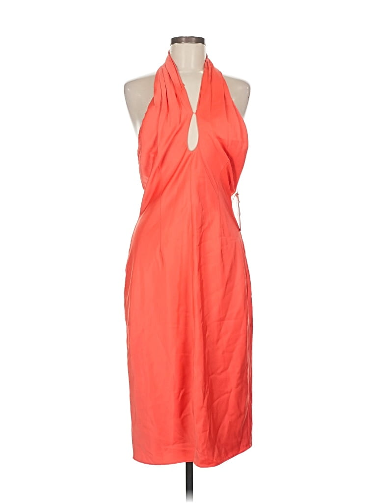 Pre-owned Aidan Mattox Cocktail Dress In Orange