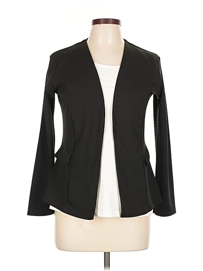 Pre-owned Boohoo Blazer Jacket In Black