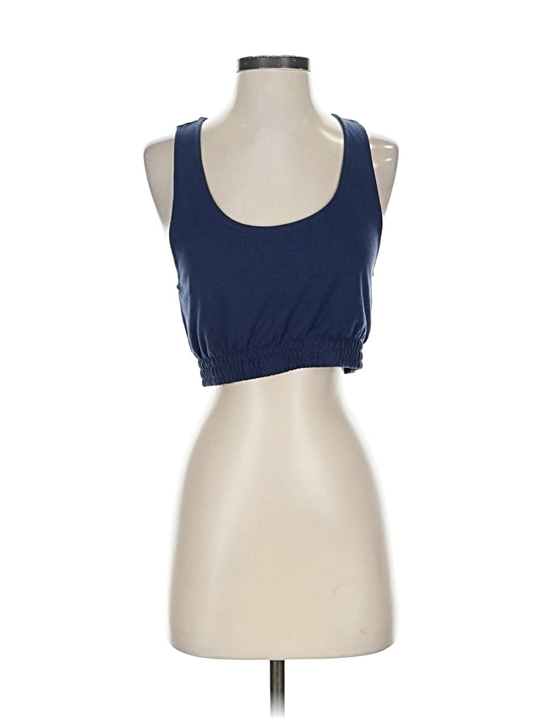 Pre-owned Roxy Tank Top Blue Strapless Neckline Tops
