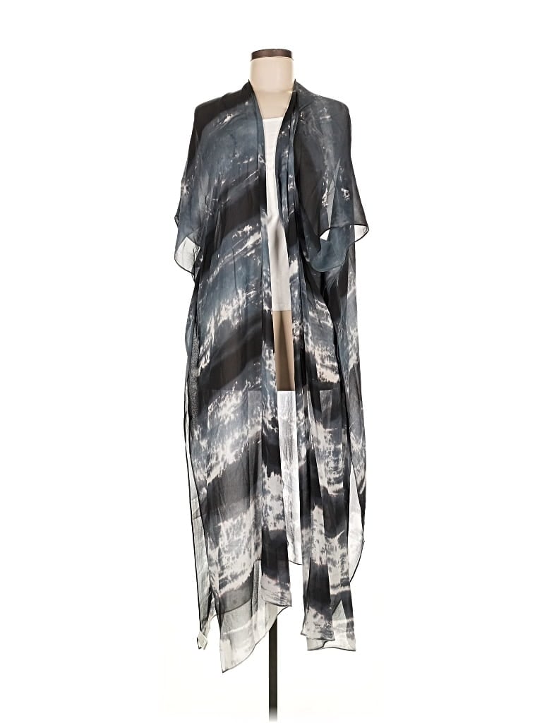 Pre-owned Michelle Jonas Kimono In Blue