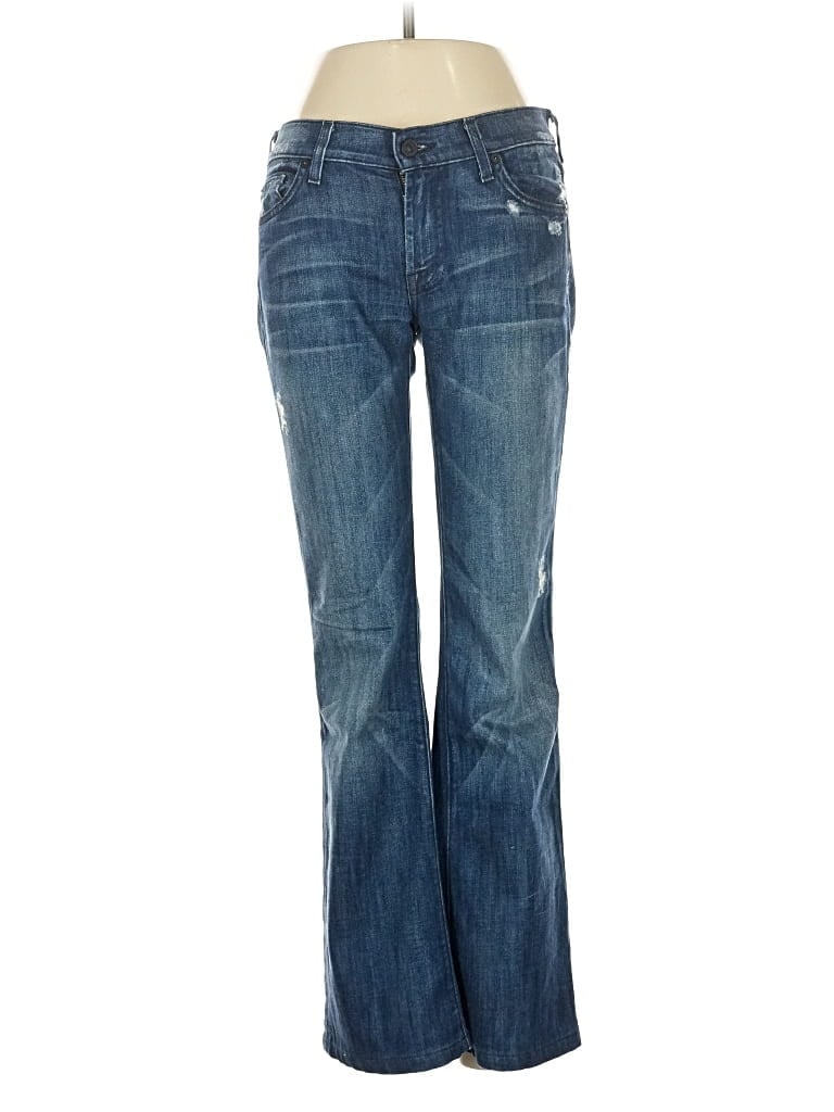 Pre-owned 7 For All Mankind Jeans In Blue