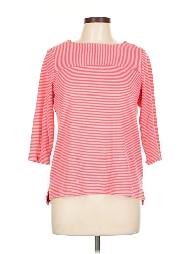 Pre-owned Croft & Barrow 3/4 Sleeve T-shirt In Red