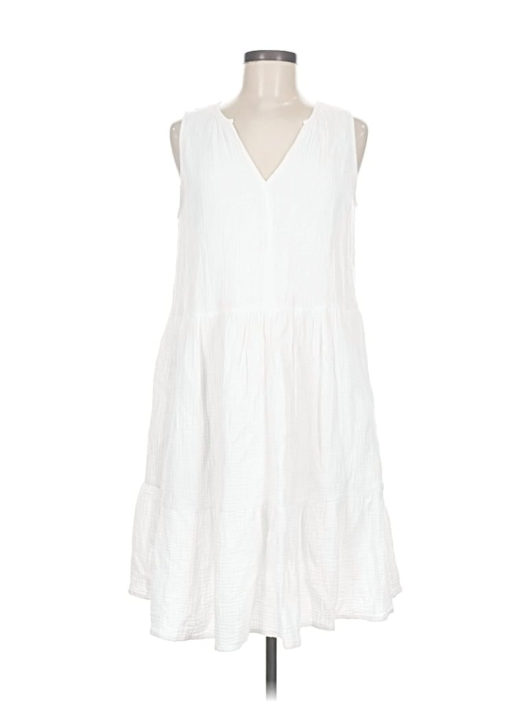 Pre-owned C&c California Casual Dress In White