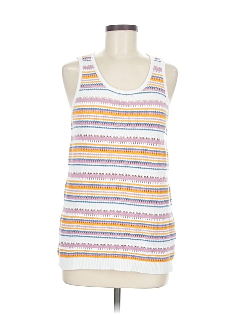 Pre-owned Tribal Jeans Pullover Sweater In White