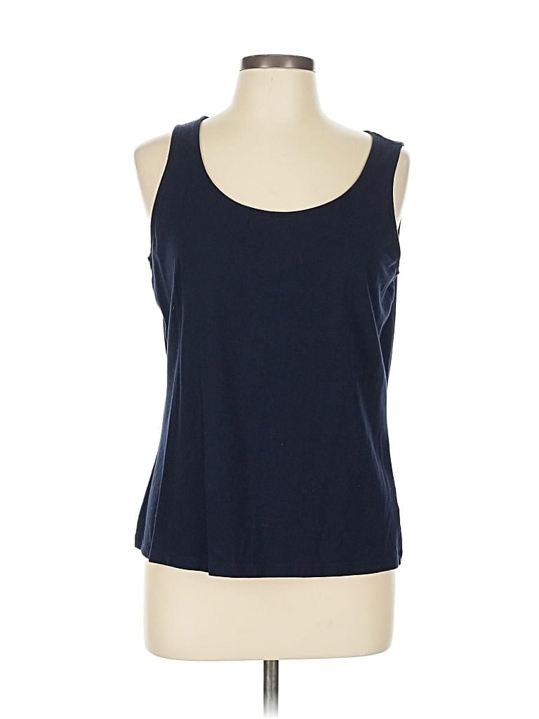 Pre-owned Talbots Tank Top Blue Halter Neckline Tops
