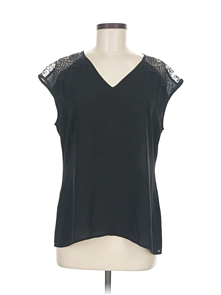 Pre-owned Banana Republic Sleeveless Blouse In Black