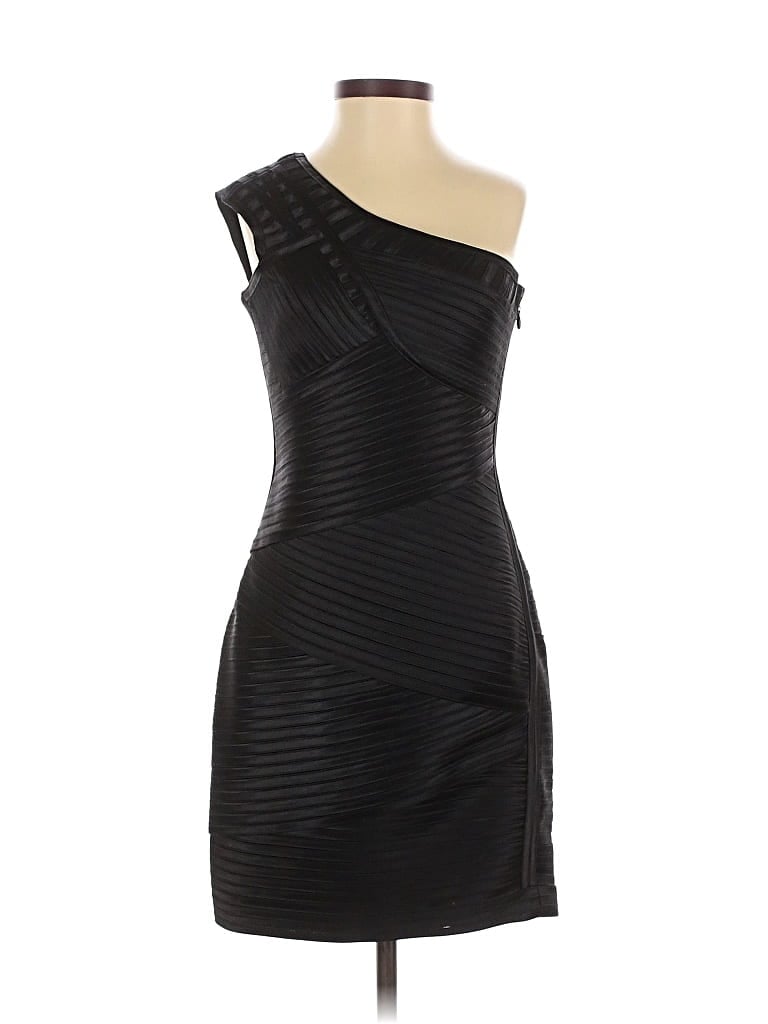 Pre-owned Bcbgmaxazria Cocktail Dress In Black