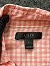 J.Crew Checkered-gingham Pink Long Sleeve Button-Down Shirt Size 4 - photo 4
