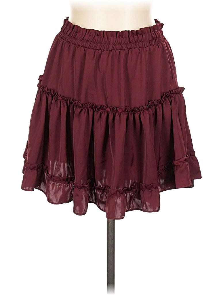 Pre-owned A Love Like You Casual Skirt In Burgundy