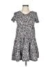Assorted Brands Animal Print Gray Casual Dress Size 12 - photo 1