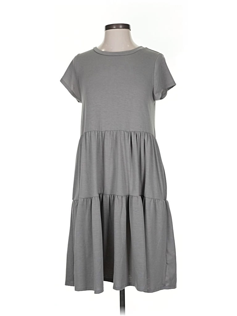 Pre-owned Lularoe Casual Dress In Gray