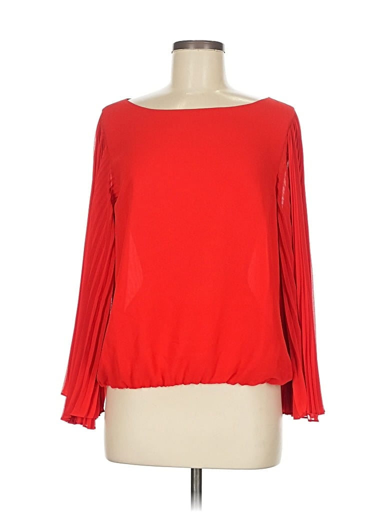 Pre-owned Vince Camuto Long Sleeve Blouse In Red