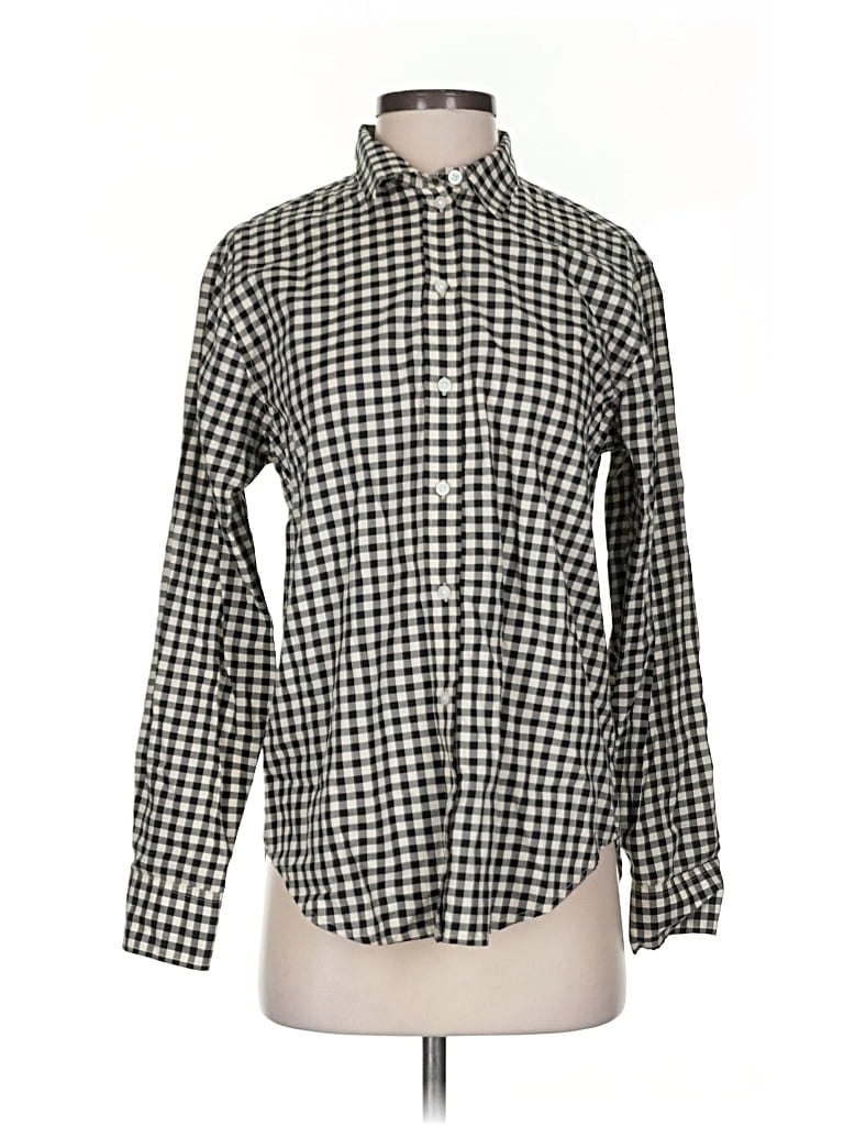 Pre-owned Everlane Long Sleeve Button Down Shirt In Black