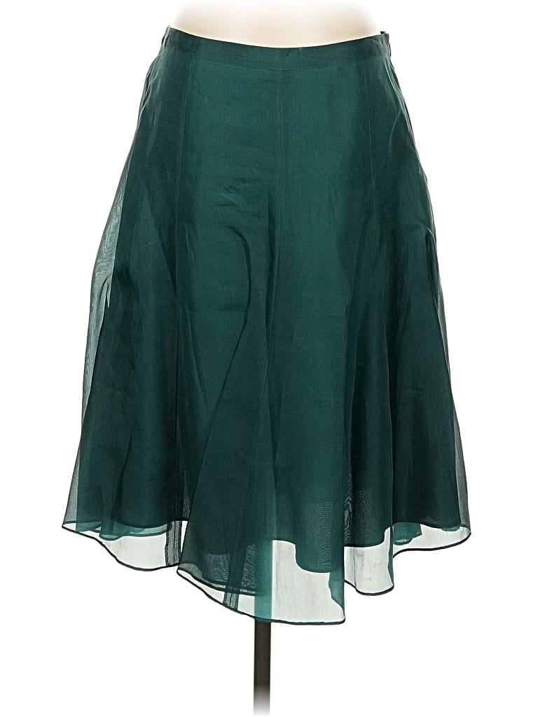 Pre-owned Banana Republic Silk Skirt In Blue