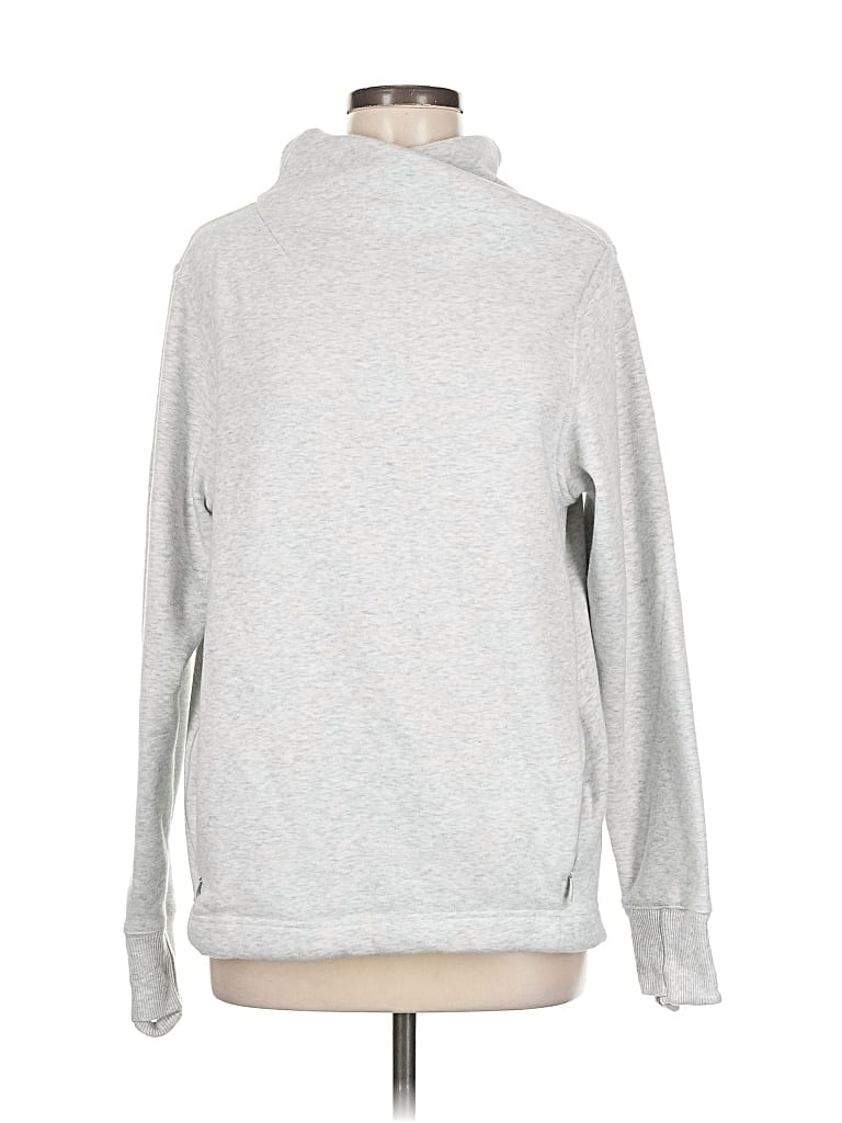 Pre-owned Athleta Sweatshirt In Silver