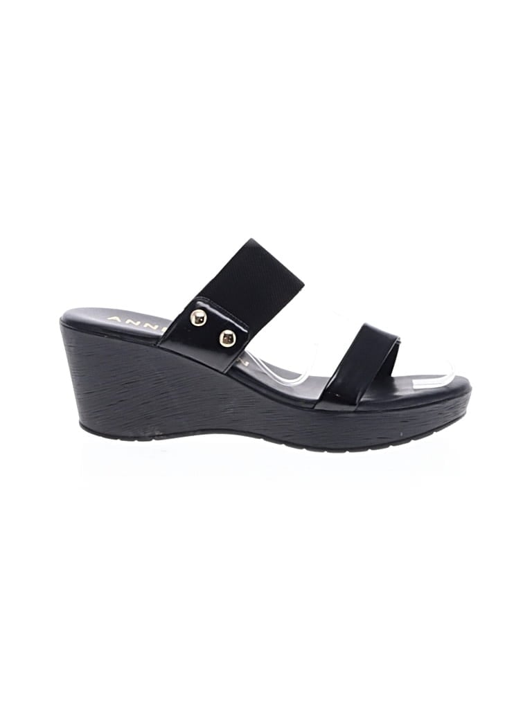 Pre-owned Anne Klein Wedges In Black