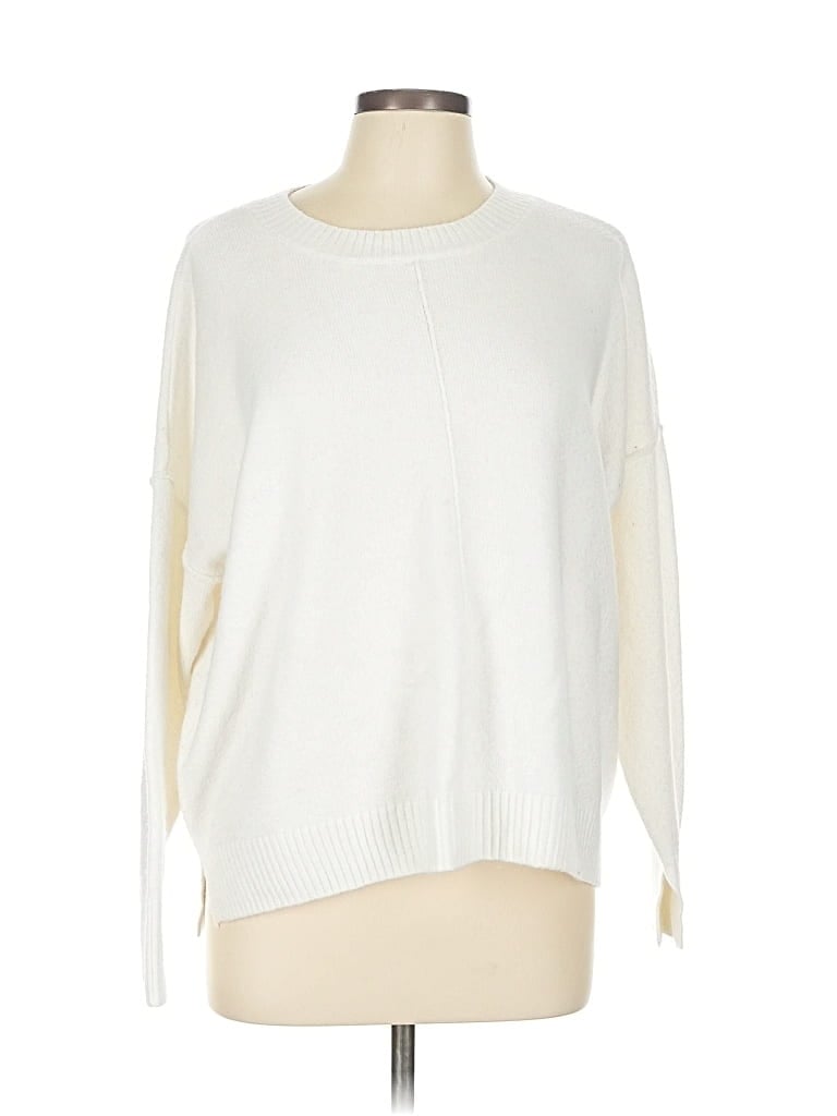 Pre-owned Vince Camuto Pullover Sweater In White