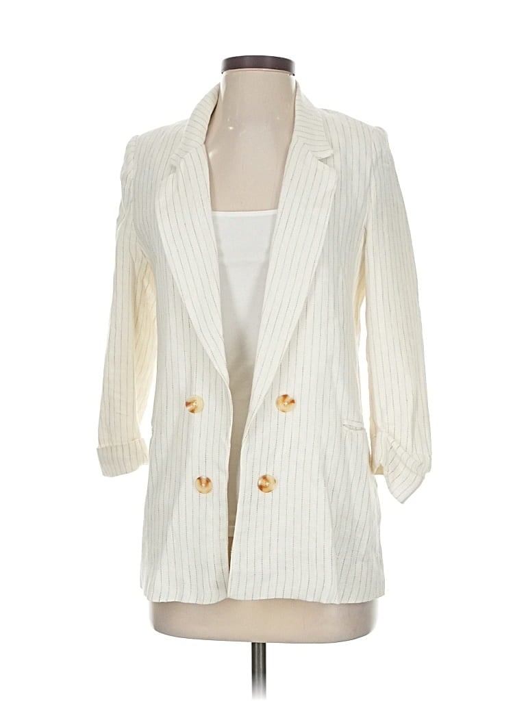 Pre-owned Jules & Leopold Blazer Jacket In White
