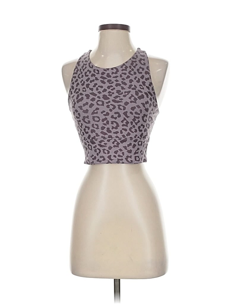 Pre-owned Unbranded Tank Top Purple Halter Neckline Tops