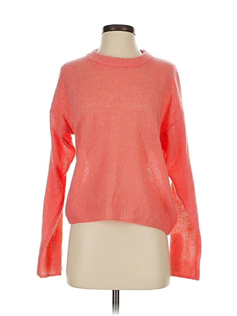 Pre-owned Joie Wool Pullover Sweater In Orange