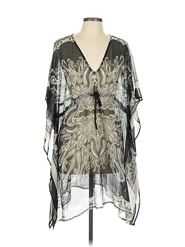 Pre-owned Club Z Collection 3/4 Sleeve Blouse In Black