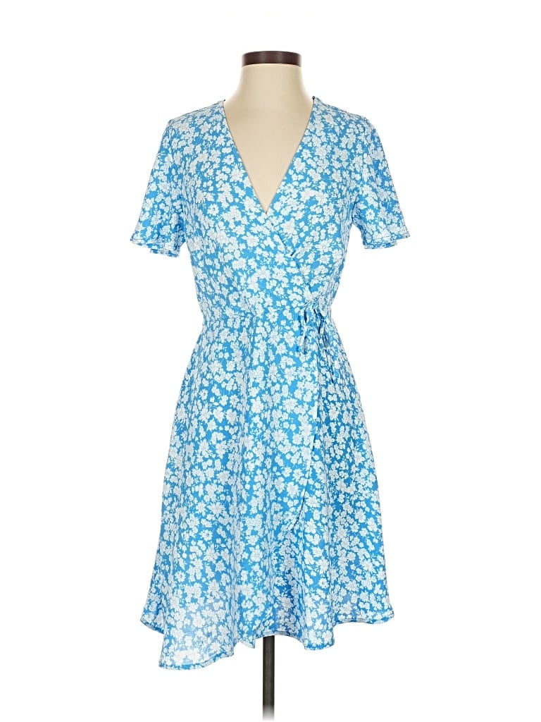 Pre-owned Monteau Casual Dress In Blue