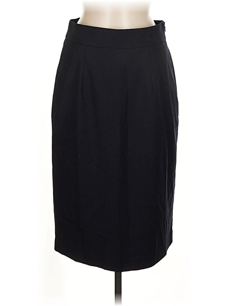 Pre-owned Banana Republic Wool Skirt In Black