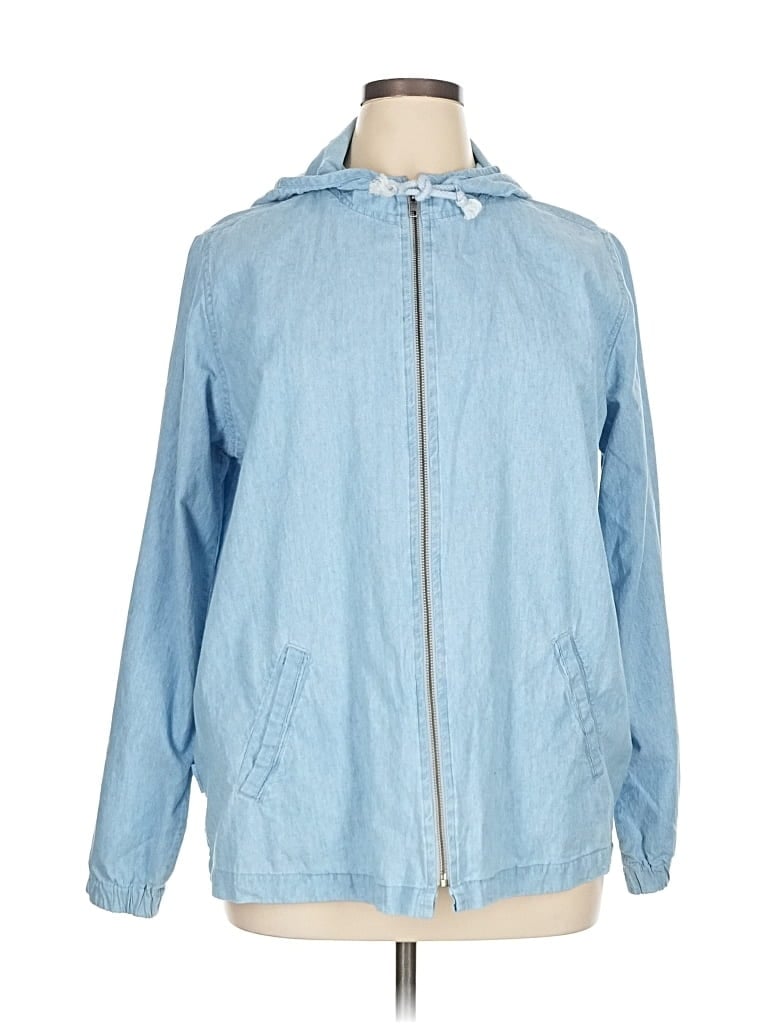 Pre-owned Cj Banks Windbreaker Jacket In Blue