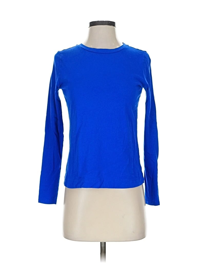 Pre-owned Ann Taylor Loft 3/4 Sleeve T-shirt In Blue