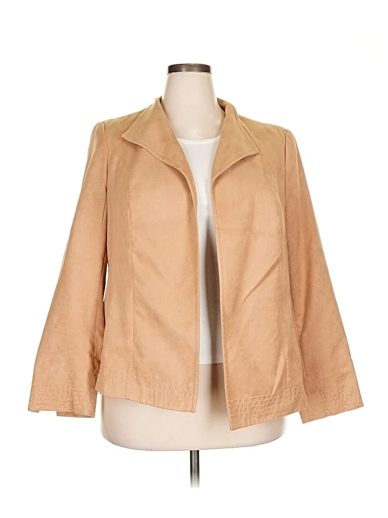 Pre-owned Investments Jacket In Brown