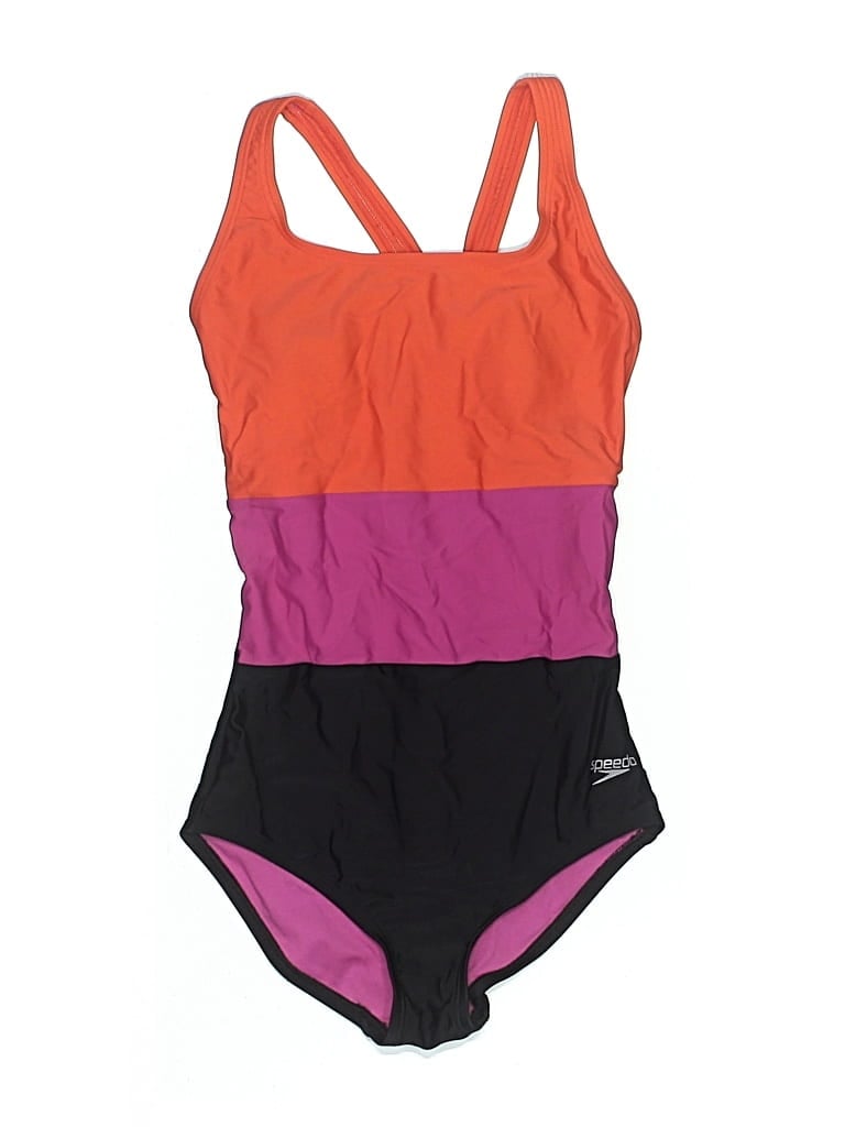 Pre-owned Speedo One Piece Swimsuit In Purple