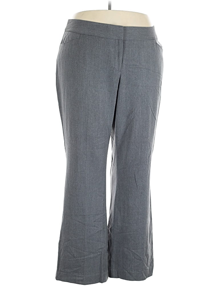 Pre-owned Lane Bryant Dress Pants In Gray