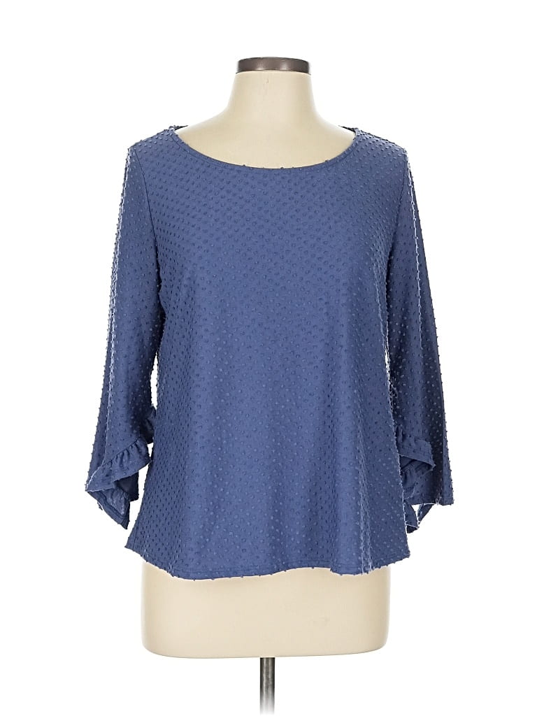 Pre-owned W5 3/4 Sleeve T-shirt In Blue