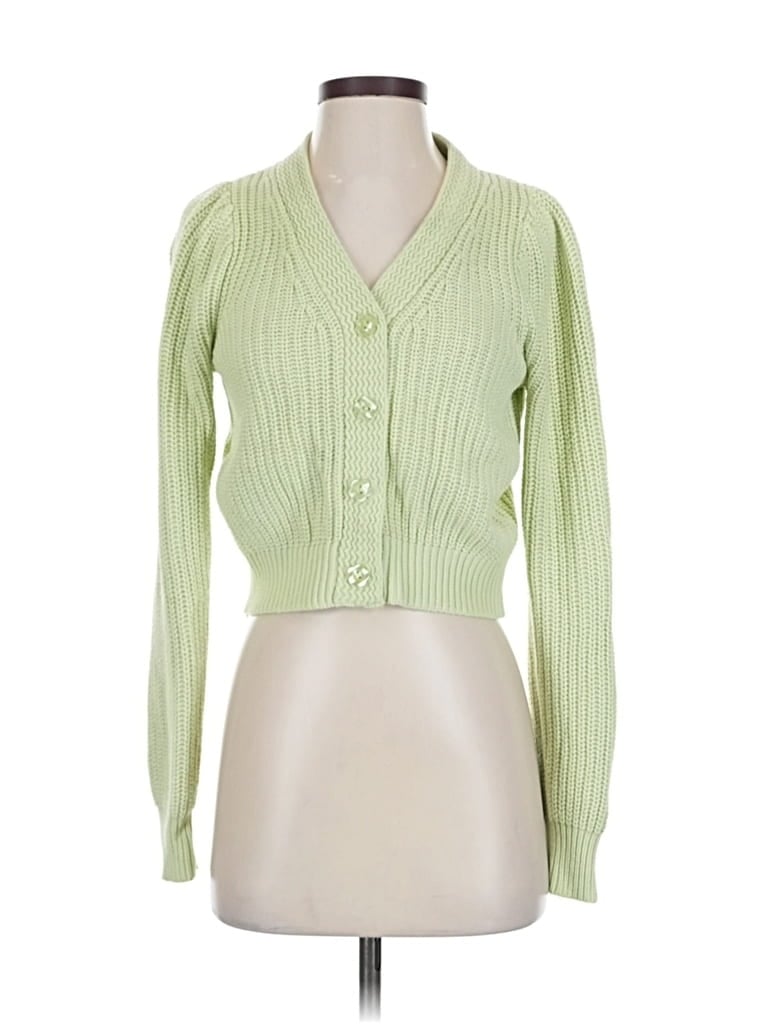 Pre-owned Jessica Simpson Cardigan Sweater In Green