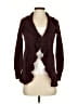 Elle 100% Acrylic Burgundy Cardigan Size XS - photo 1