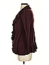 Elle 100% Acrylic Burgundy Cardigan Size XS - photo 5