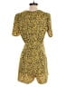 BCBGeneration 100% Polyester Animal Print Yellow Romper Size XS - photo 2