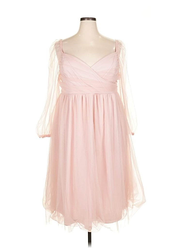 Pre-owned Shein Curve Cocktail Dress In Pink