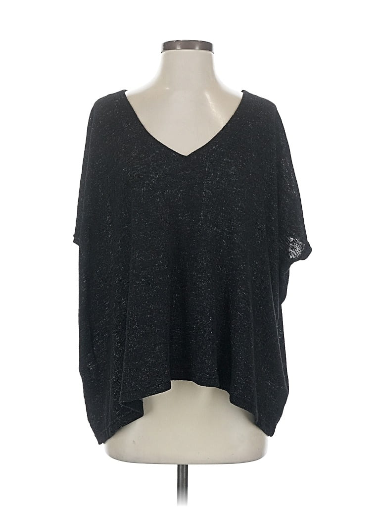 Pre-owned Hard Tail Poncho In Black