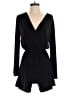 Ariella Solid Black Romper Size S - photo 1